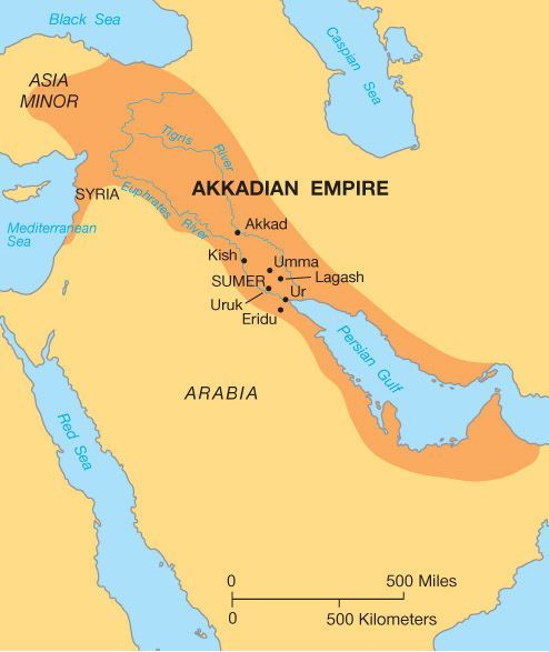 Akkadische rijk voor Sukerie